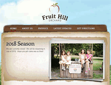 Tablet Screenshot of fruithillorchard.com